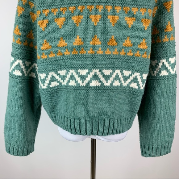 Universal Thread Green Printed Sweater Large - Picture 13 of 14